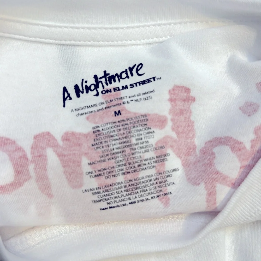 A Nightmare on Elm Street Freddy Krueger unisex graphic T-shirt, medium NWT - Picture 3 of 5